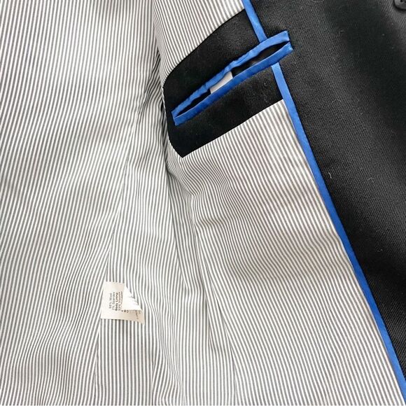 J. Crew Schoolboy Blazer Black Wool Gold Button Jacket Preppy Women’s Size 2 - Picture 8 of 13